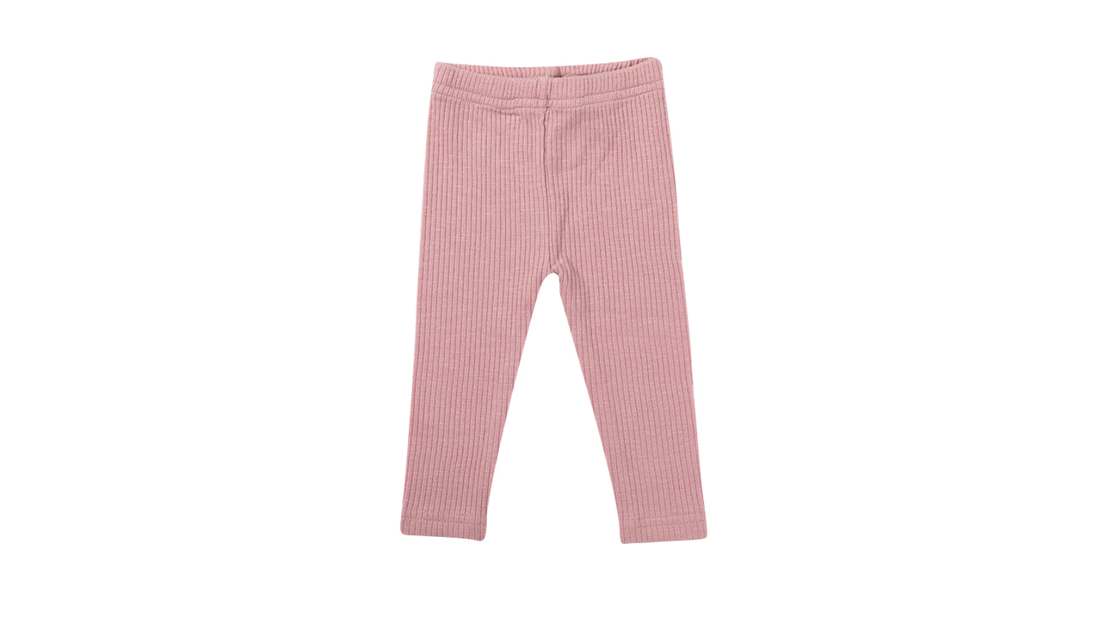 Ponchik Carnation Cotton Ribbed Leggings