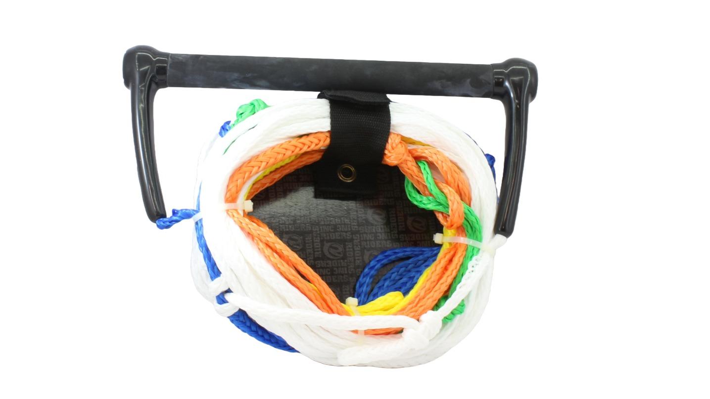 Riders Inc 5 Loop Water Ski Slalom Tow Rope with Aluminium Team Handle - 75ft