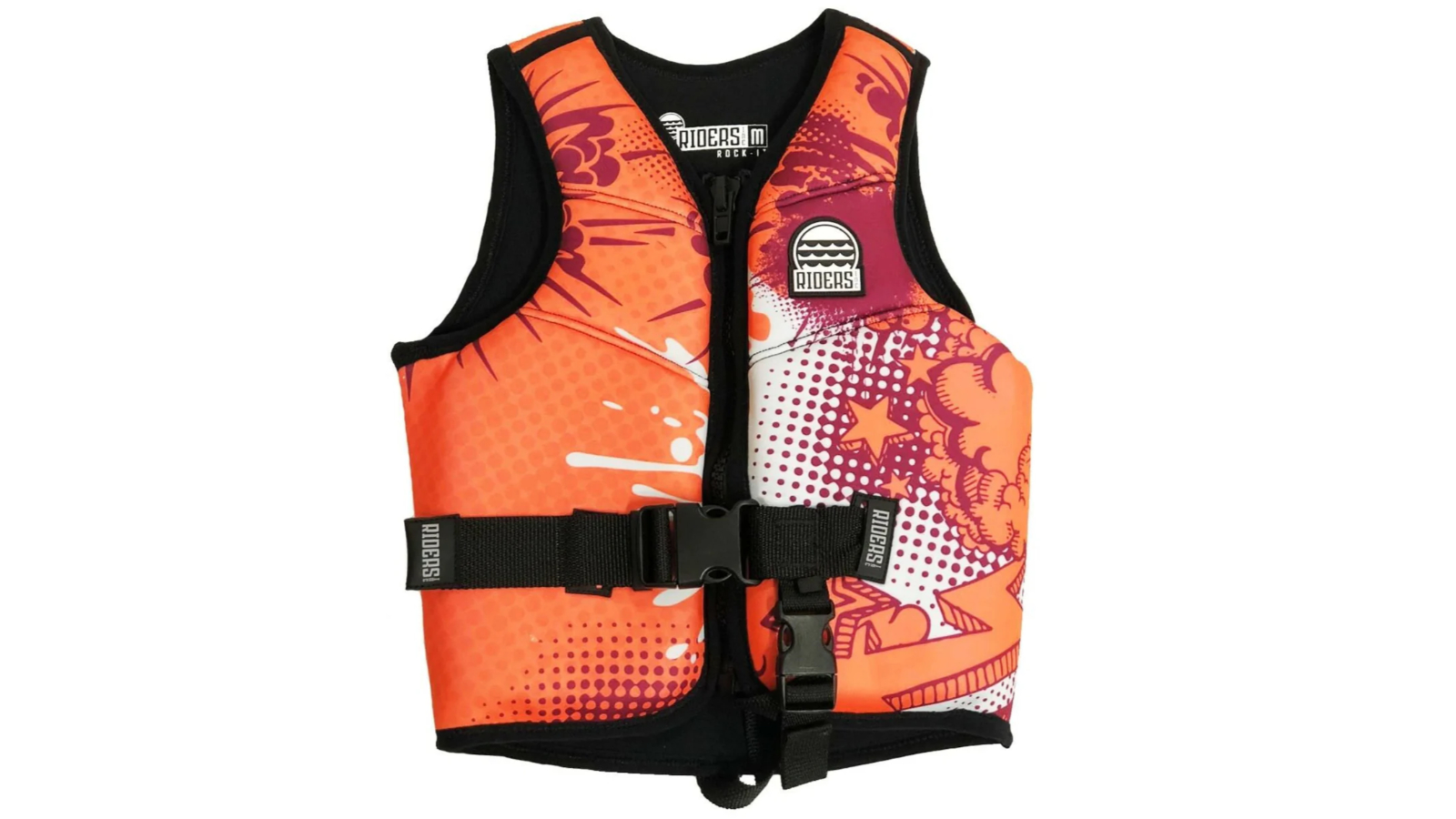 Riders Inc Rock-It Orange Neoprene Junior Kids Buoyancy Flotation Vest Life Jacket