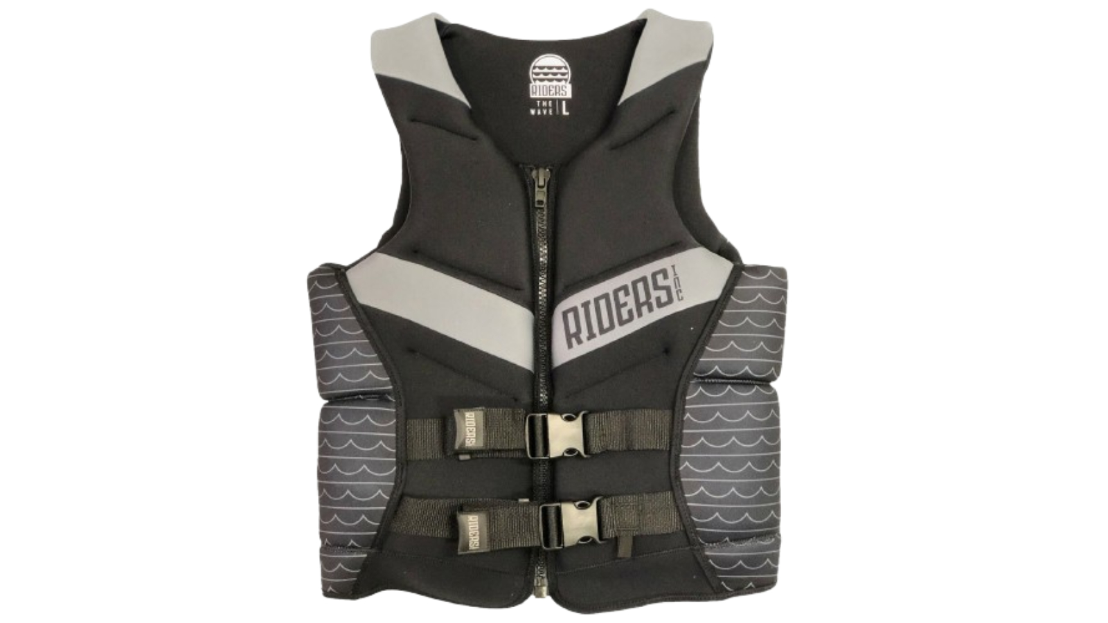 Riders Inc Black/Grey The Wave Mens PFD Life Jacket