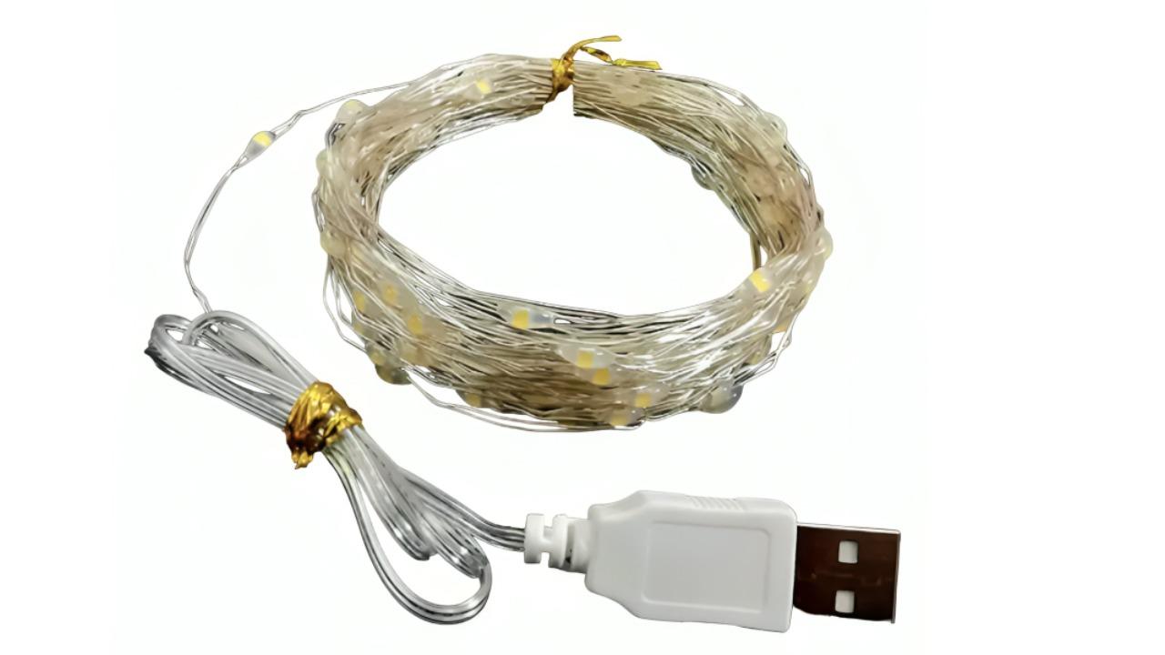 NNETM Twinkling Tidings Copper Wire String LED Light
