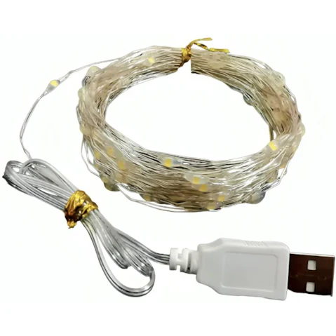 NNETM Twinkling Tidings Copper Wire String LED Light