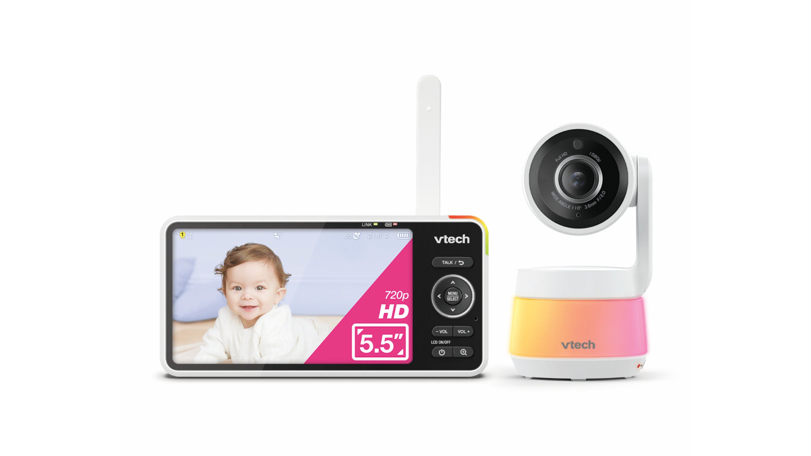 Vtech RM6767HD 5.5inch Smart Pan and Tilt Baby Monitor with Remote Access