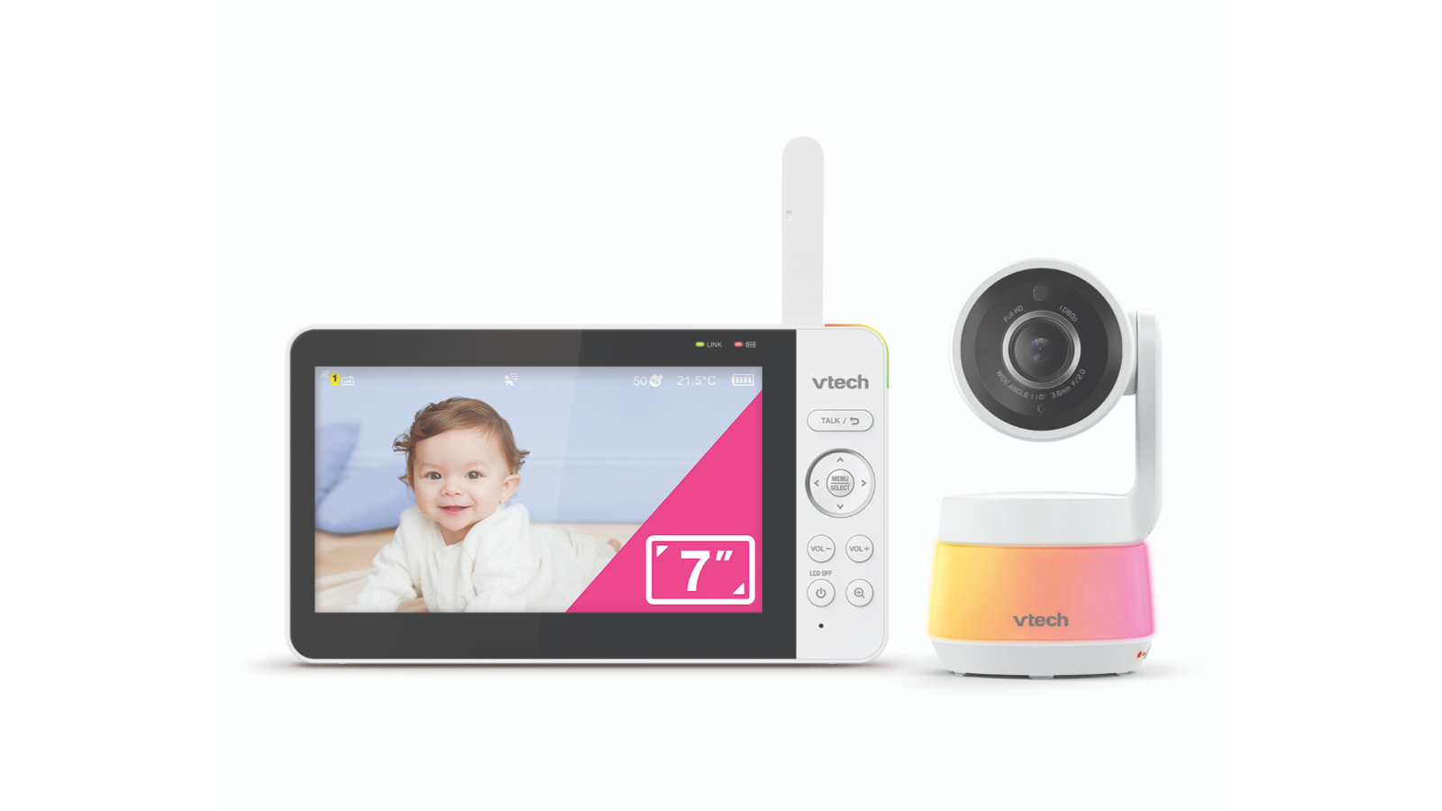 Vtech RM7667HQ 7inch Smart Pan and Tilt Baby Monitor with Remote Access
