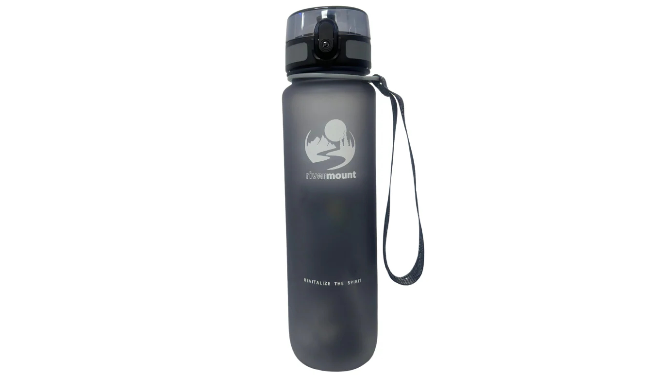 Fitness Hero 1L Smart Hydration Drinks Bottle - Black