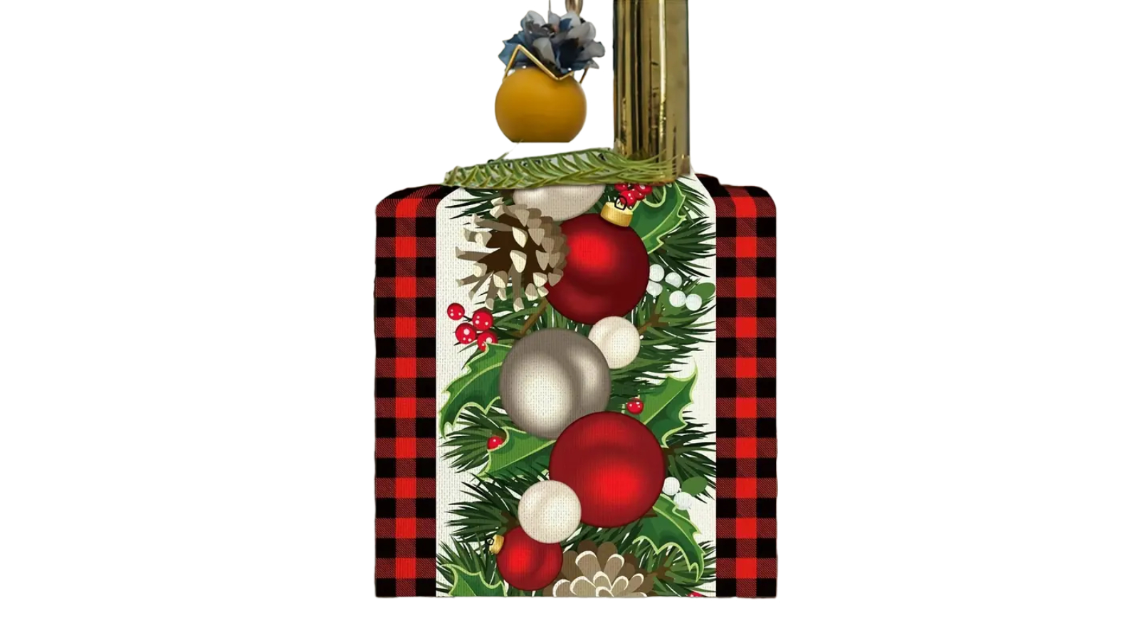 TM Buffalo Check Plaid Christmas Table Runner - Red/Black