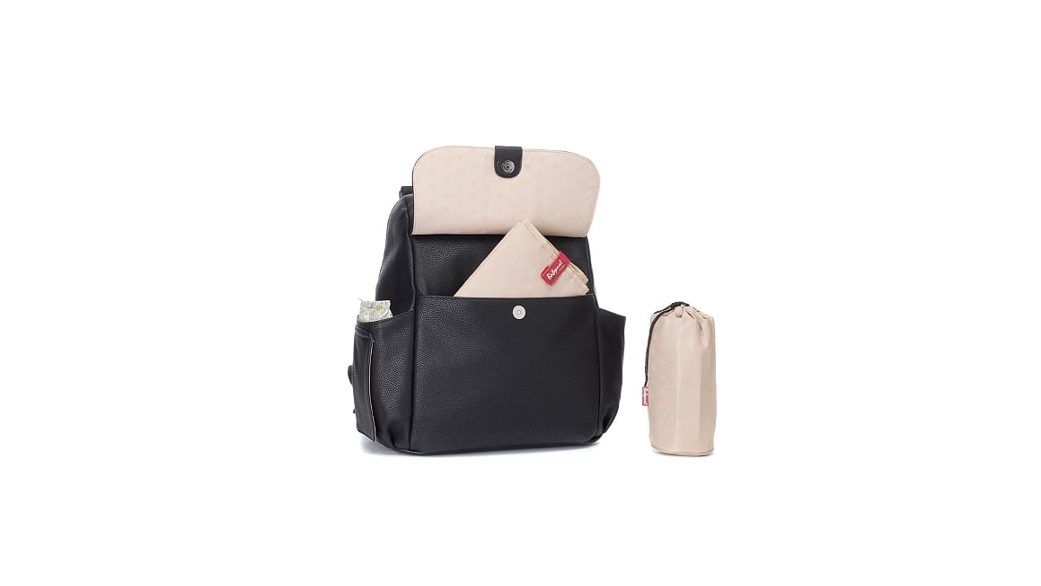 babymel robyn convertible backpack faux leather Babymel Robyn Convertible Backpack Faux Leather - Black