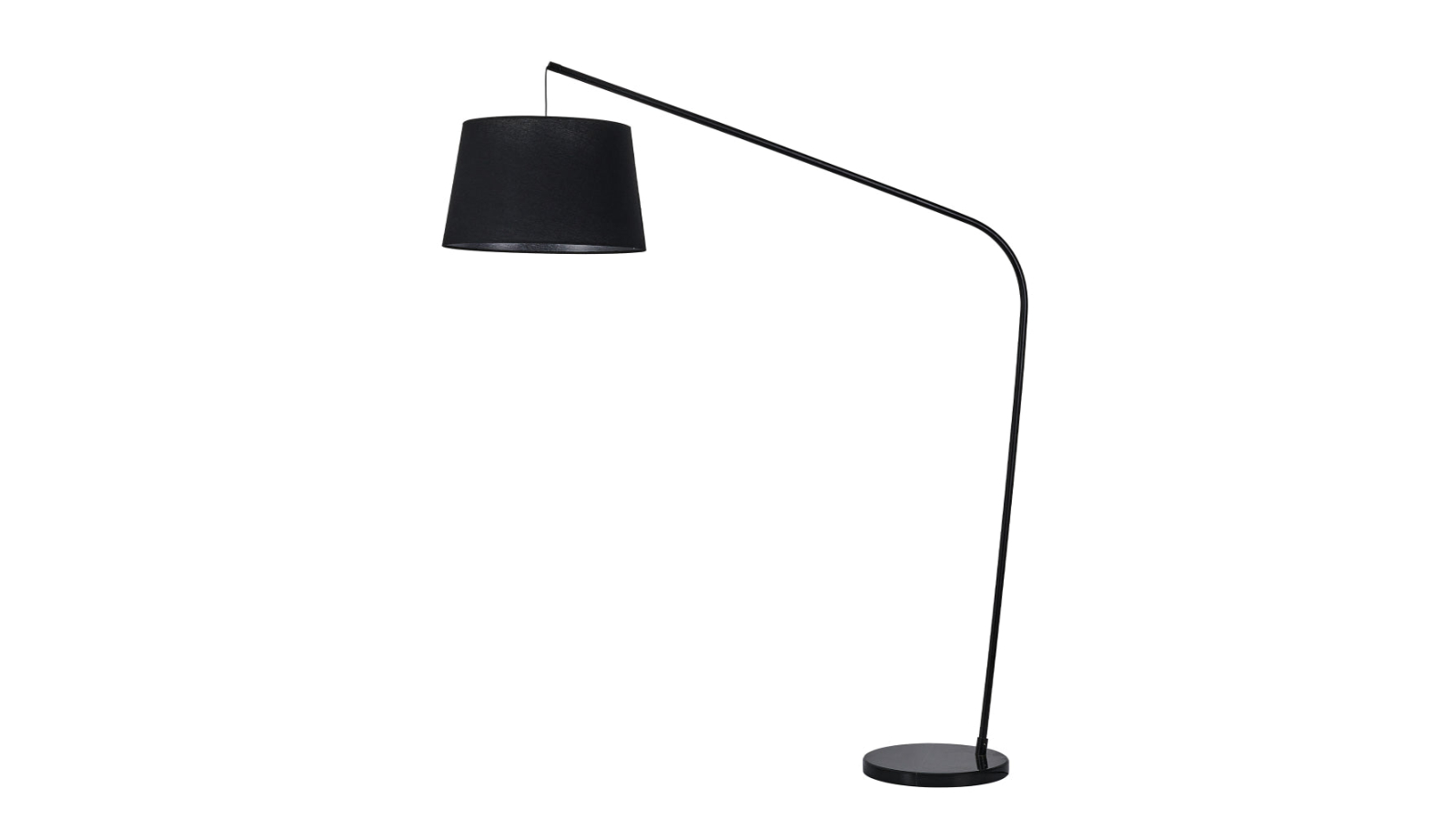 Luminea Rogan Timeless Fabric Shade Standing Floor Lamp - Black
