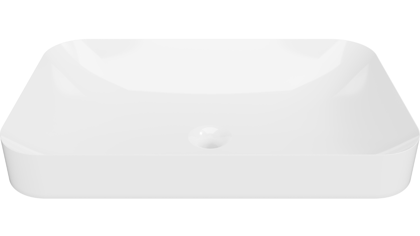 Timberline Rome 600mm Inset Basin - Gloss White