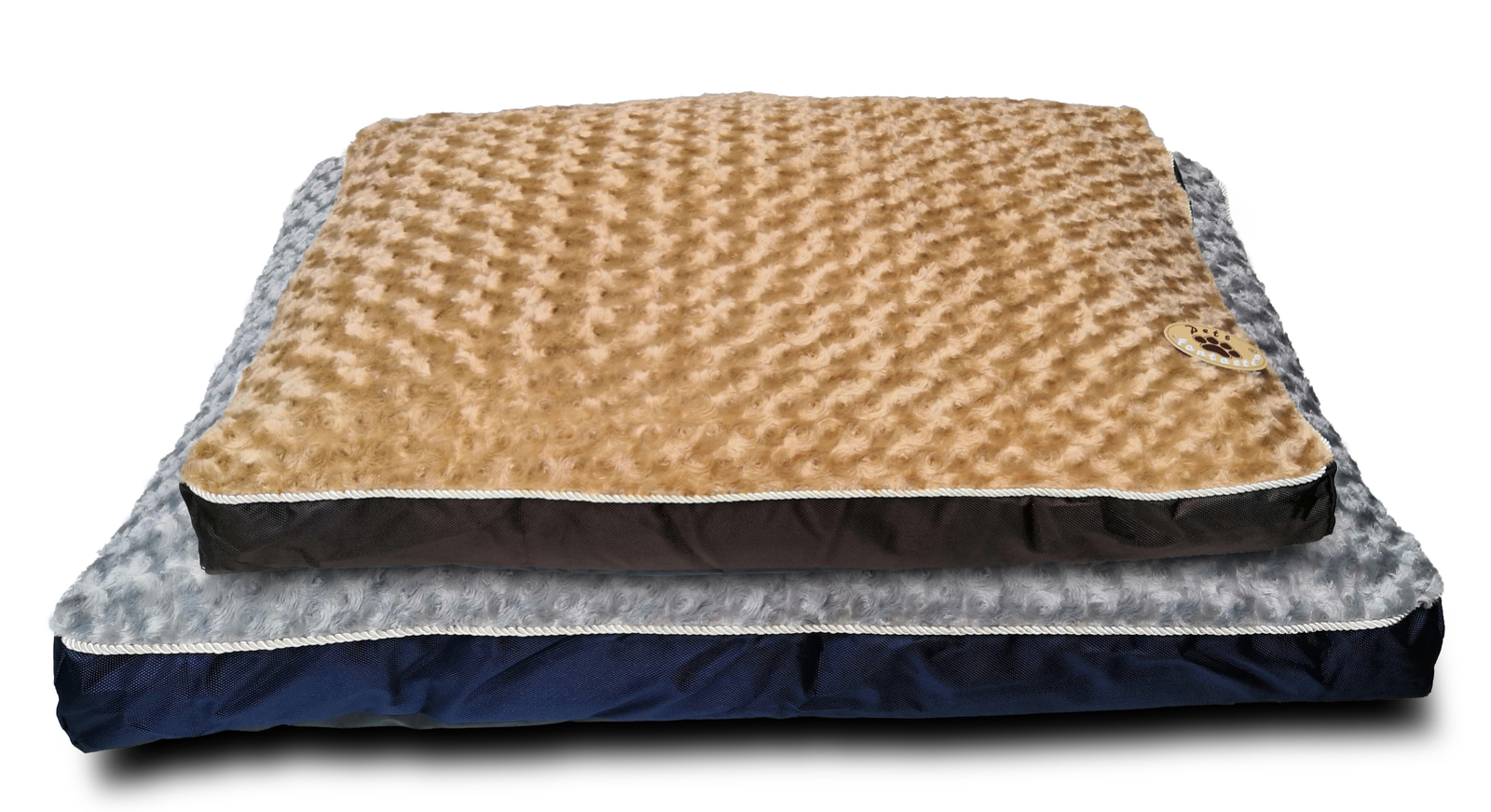 YES4PETS Brown/Grey Washable Pet Kennel Mattress
