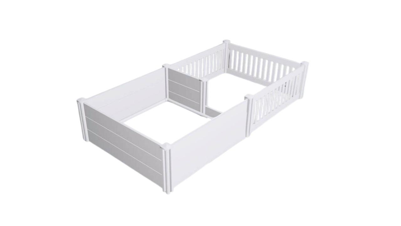 Rooster Farms 2.3 x 1.15m PVC Anti-Crush Rail Whelping Box + Playpen Kitc