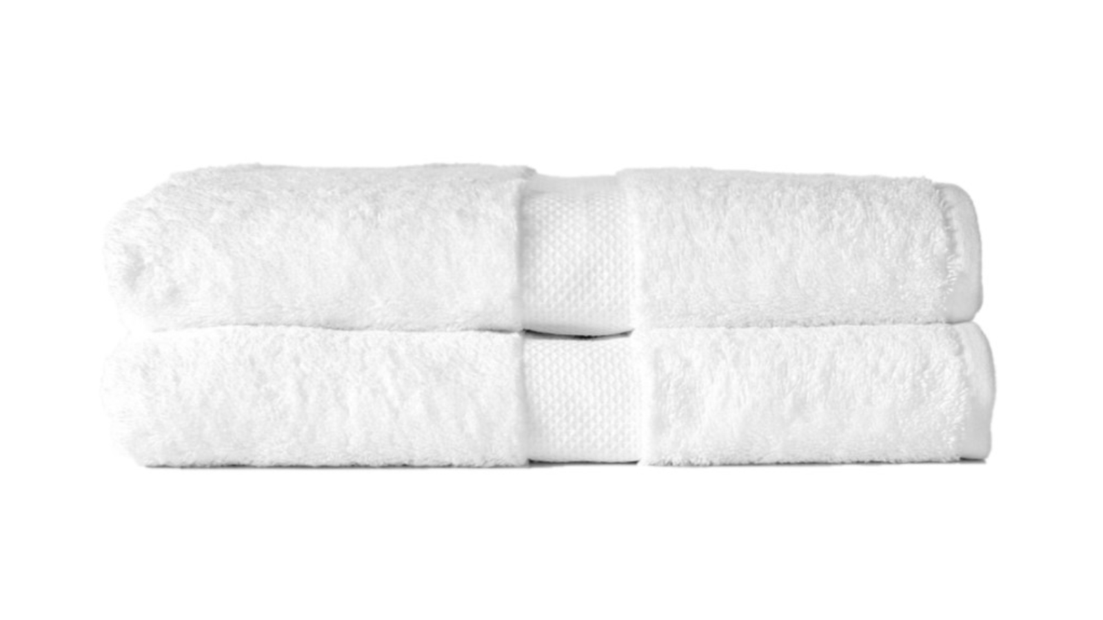 Canningvale 2 Piece Royal Splendour Bath Towel Set - White