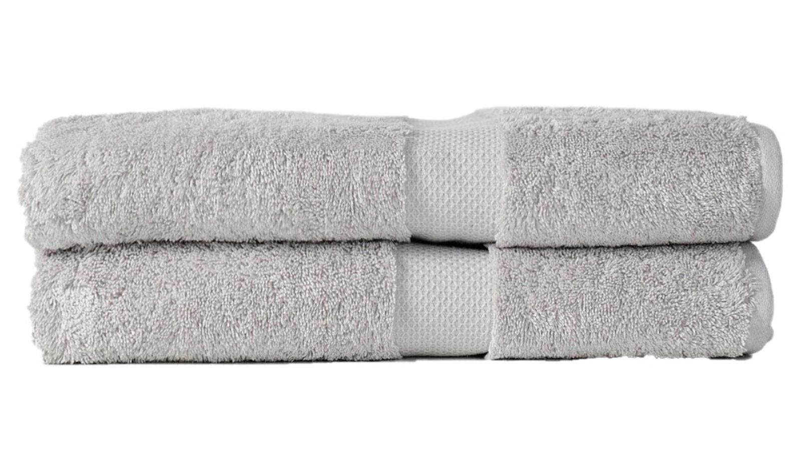 Canningvale 2 Piece Royal Splendour Bath Towel Set - Silver