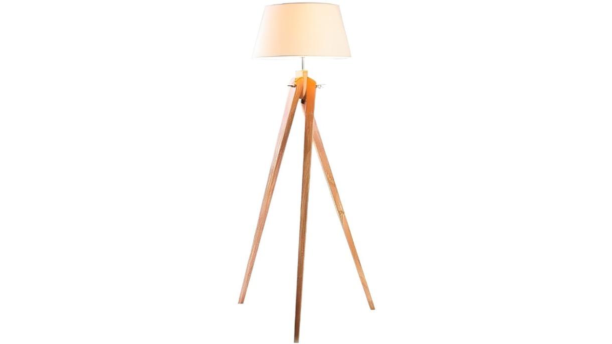 New Oriental Rosalyn Classic Tripod Floor Lamp - Natural
