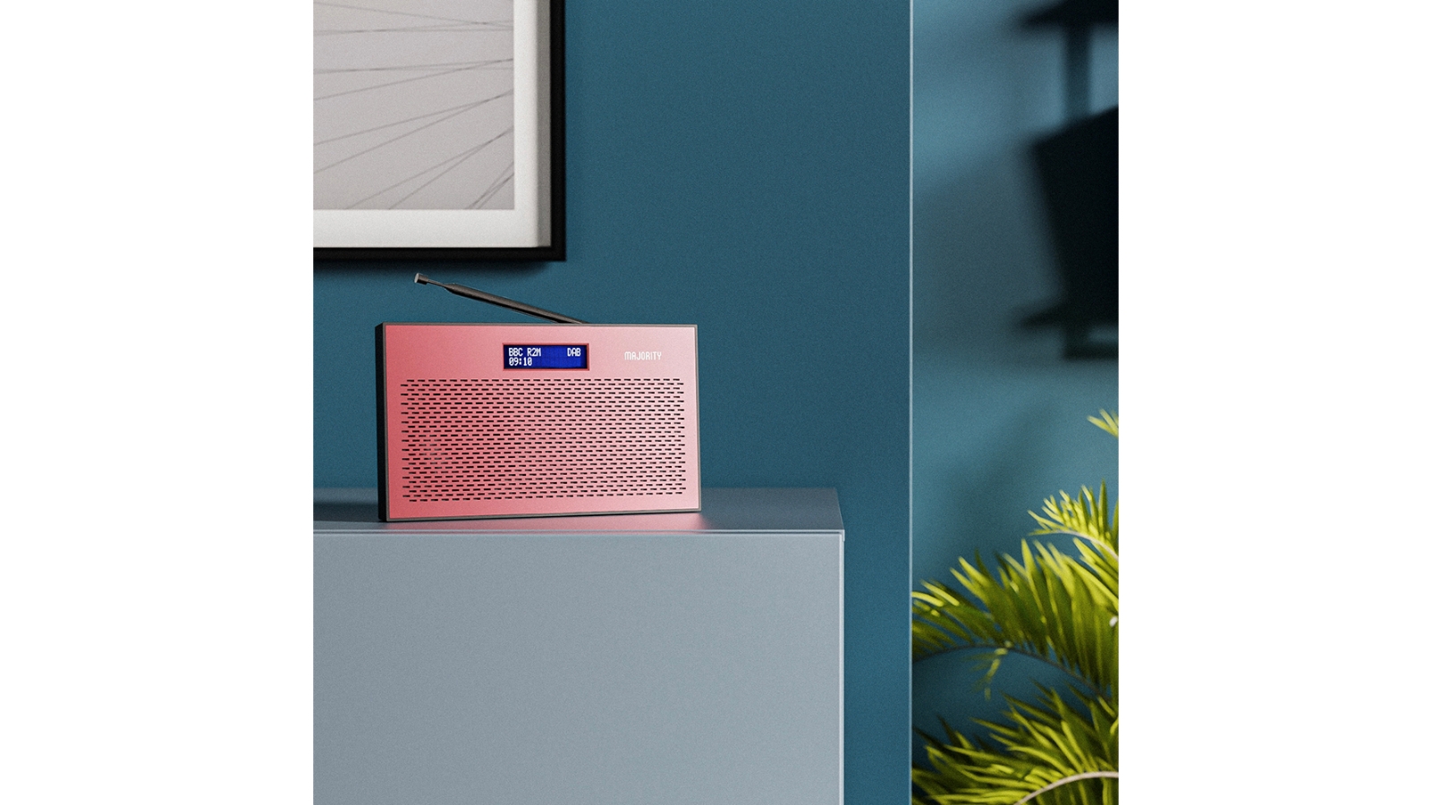 Majority Histon Compact DAB & FM Radio Rose Harvey Norman