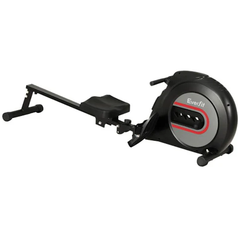 Everfit Fitness Home Cardio Rower Elastic Rope Resistance Rowing Machine - Black