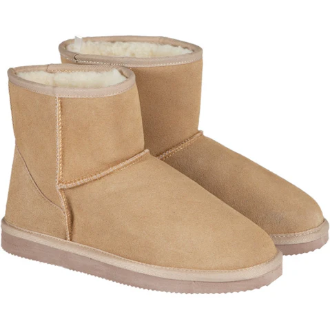 Royal Comfort Beige Slipper Boot - Womens (5-6)