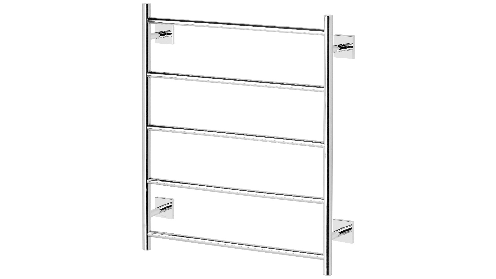 Phoenix Radii Square Plate 550x740mm Towel Ladder - Chrome