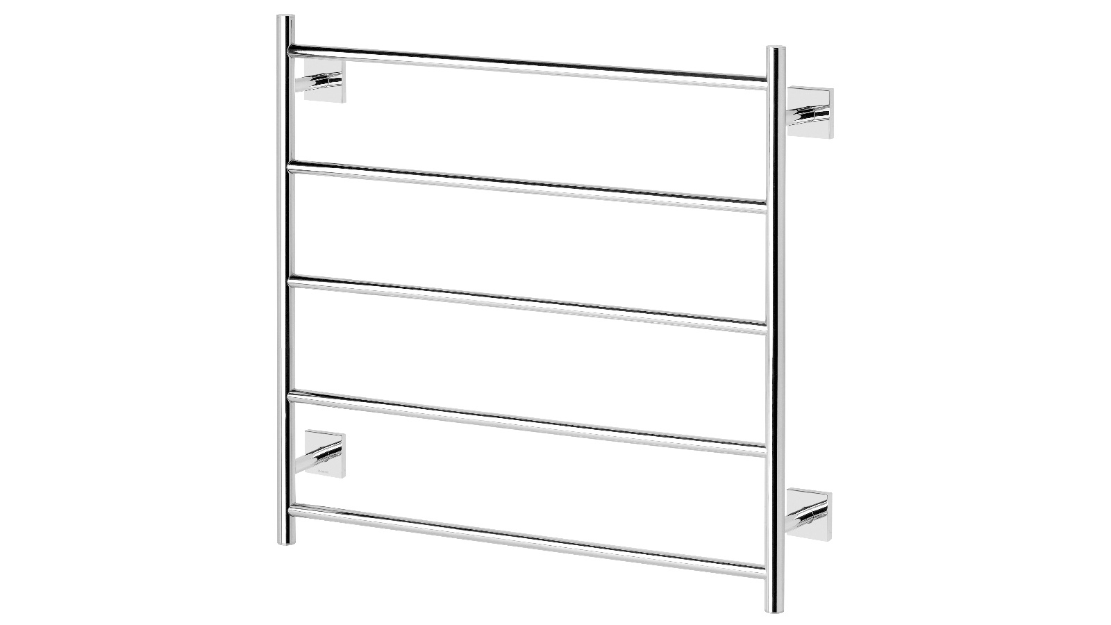 Phoenix Radii Square Plate 750x740mm Towel Ladder - Chrome