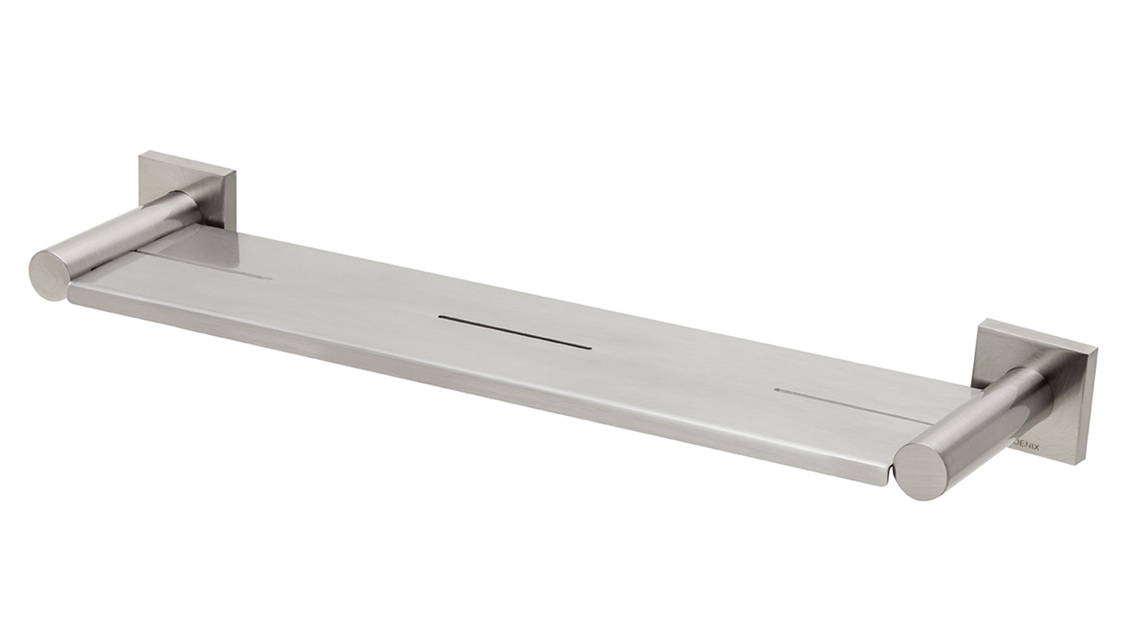 Phoenix Radii Square Plate Metal Shelf - Brushed Nickel