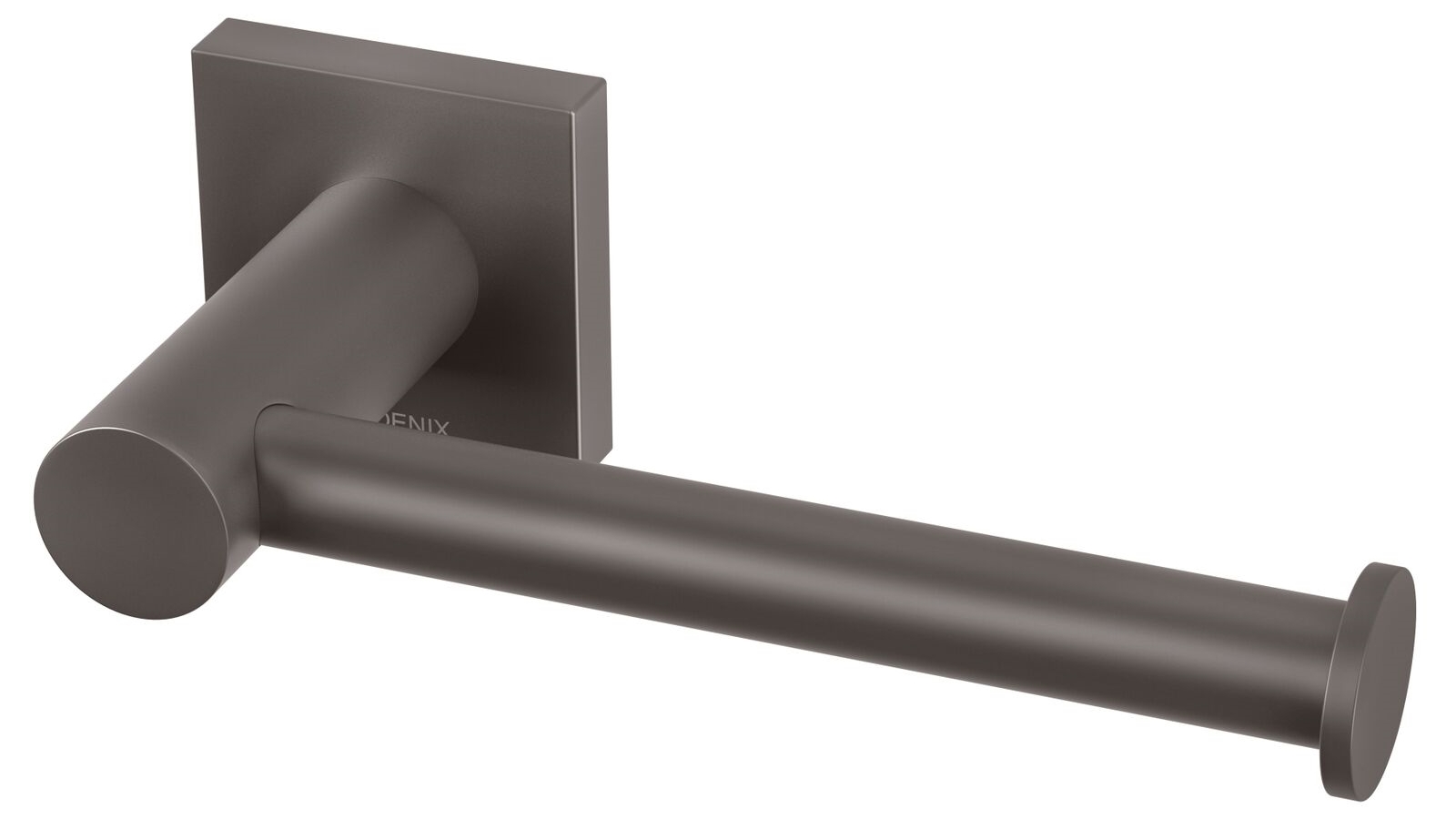 Phoenix Radii Square Plate Toilet Roll Holder - Gun Metal