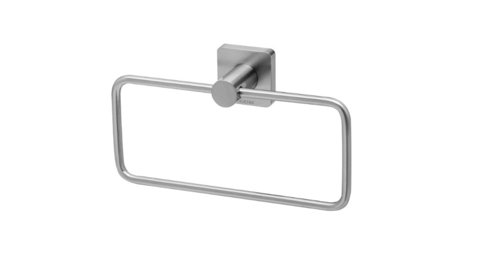 Phoenix Radii Hand Towel Holder Square Plate - Stainless Steel 