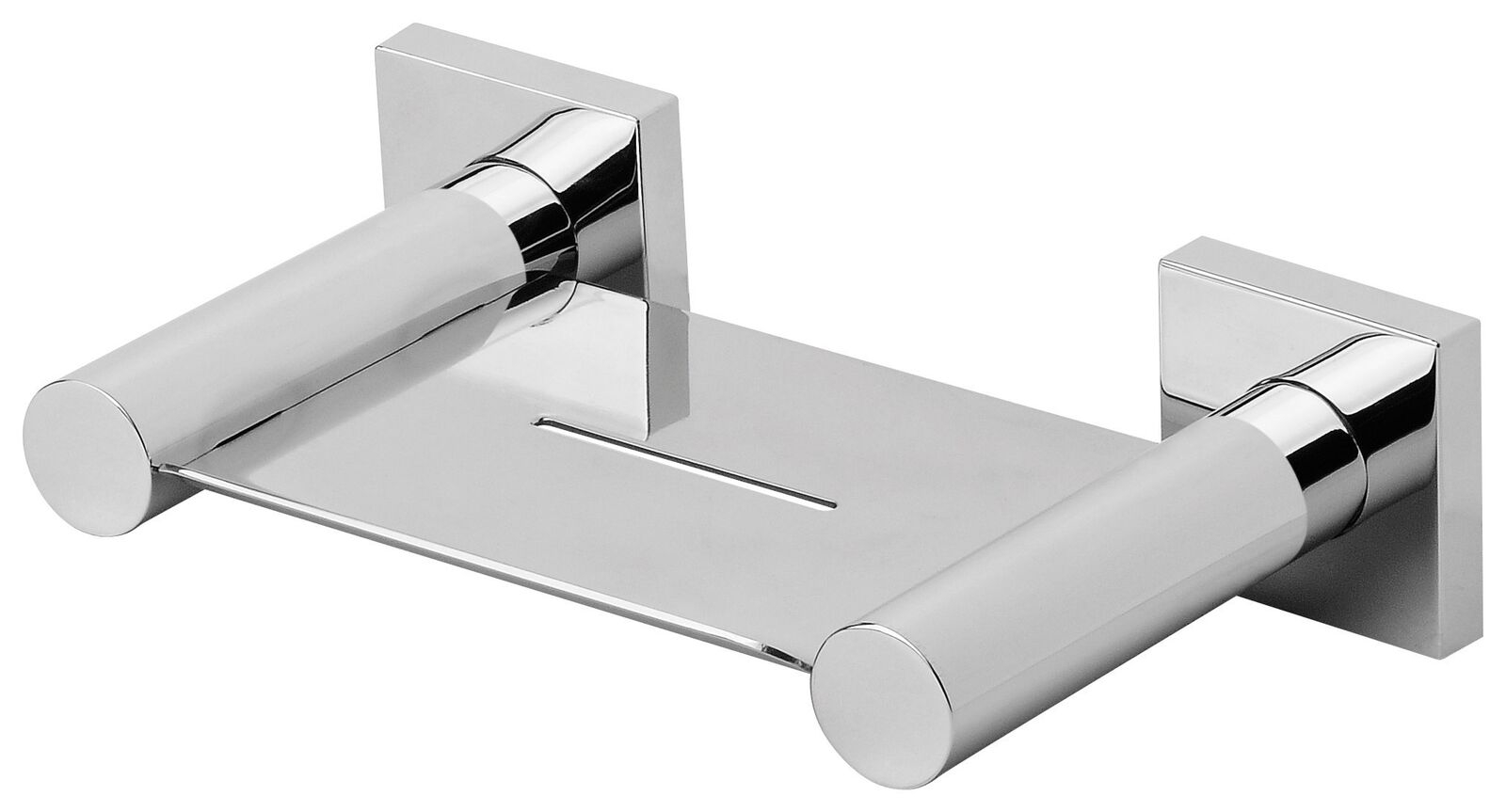 Phoenix RadII Square Plate Soap Dish - Chrome
