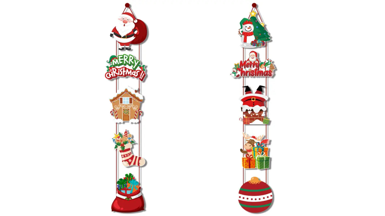 TM 10 Piece Snowman and Socks Door Hanging Set