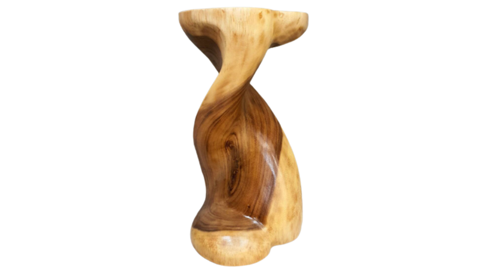 Mango Trees Heart Shape Twisted Stool Raintree Wood Side Table