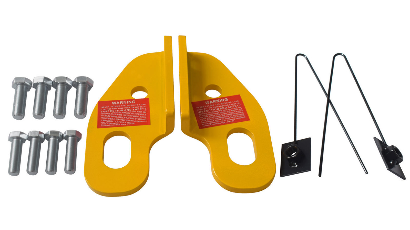 Machter Autoparts Pty Ltd	Front Recovery Tow Point Kit 5 Tonne Hitch Fit For Nissan Patrol GU Series 2 3 4 5 - Yellow