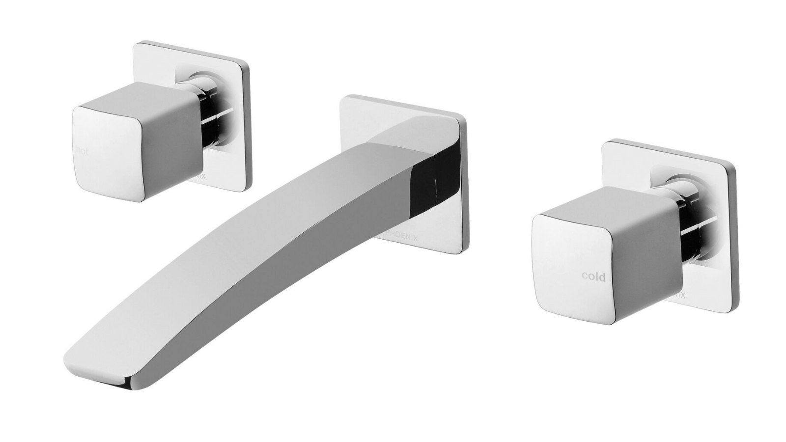 Phoenix Rush Wall Basin Set - Chrome