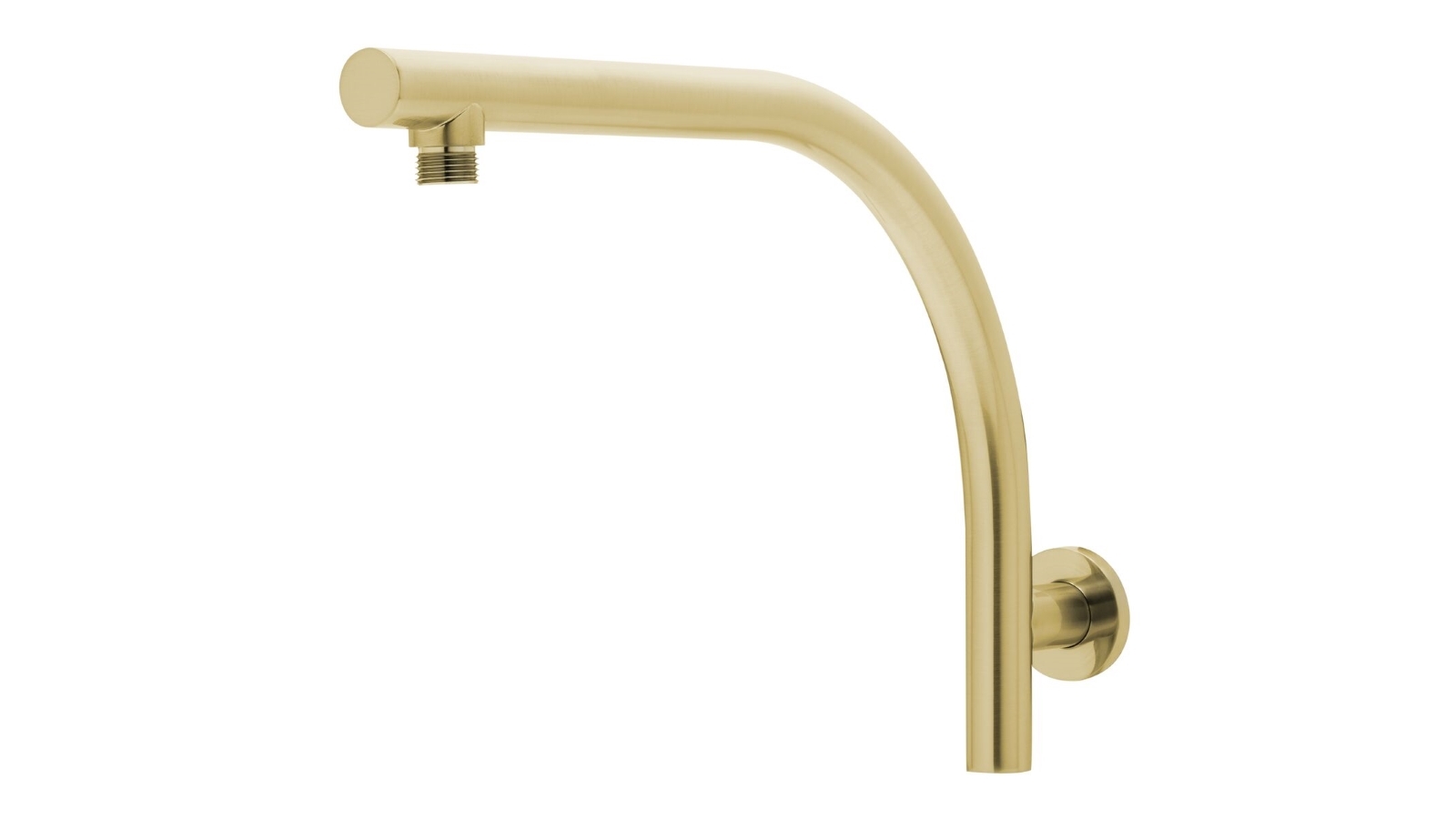 Phoenix Rush High Rise Shower Arm - Brushed Gold