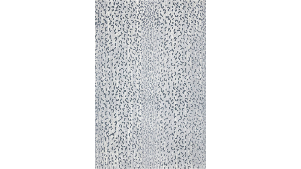 Akira Leopard Blue Rug Harvey Norman