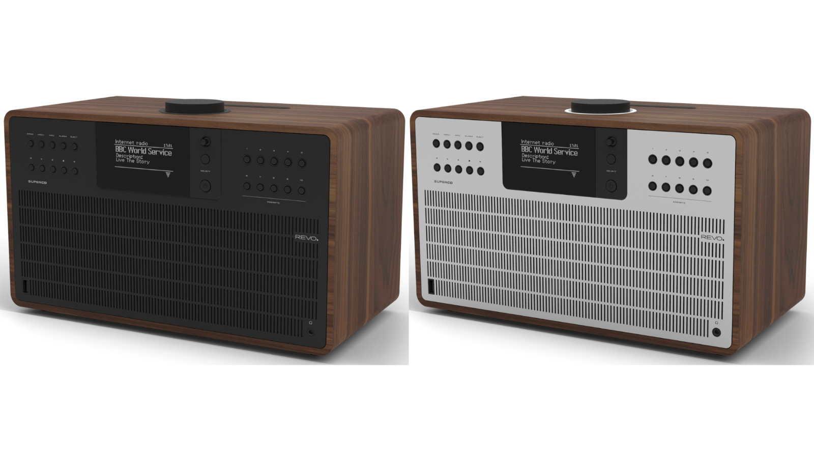 REVO Audio SuperCD Walnut CD/Internet/DAB+/FM/Bluetooth Radio