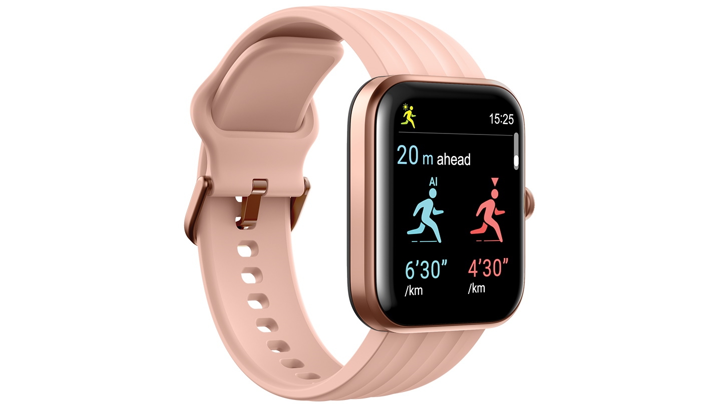 Ryze Evo Smart Watch Rose Gold with Dusty Pink Strap Harvey Norman