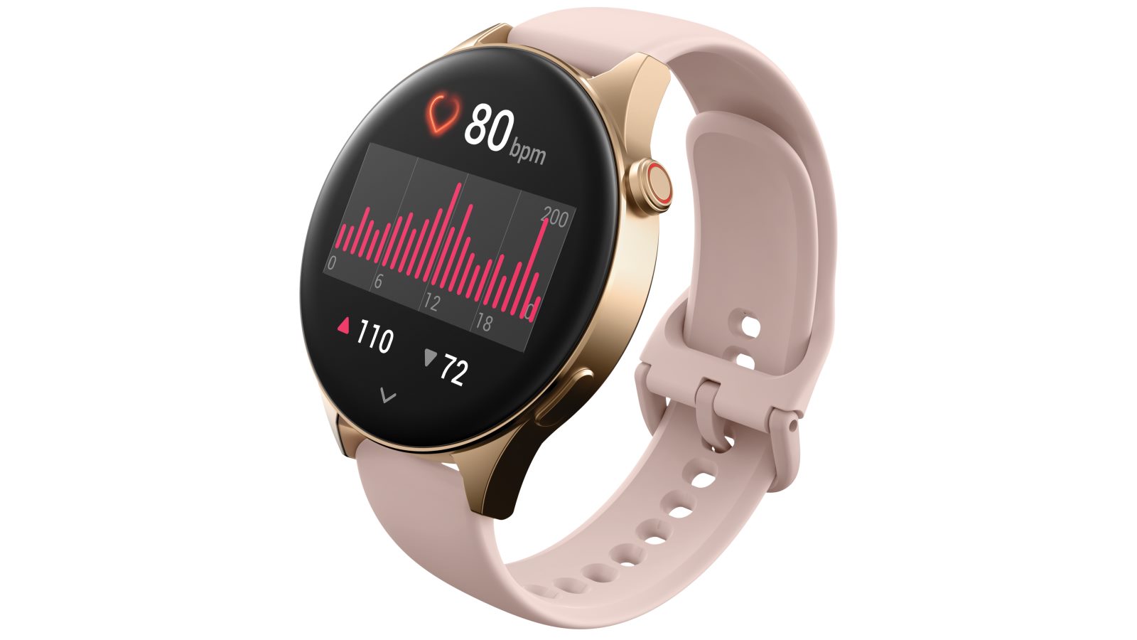 Ryze Wave Smart Watch Pink/White Harvey Norman