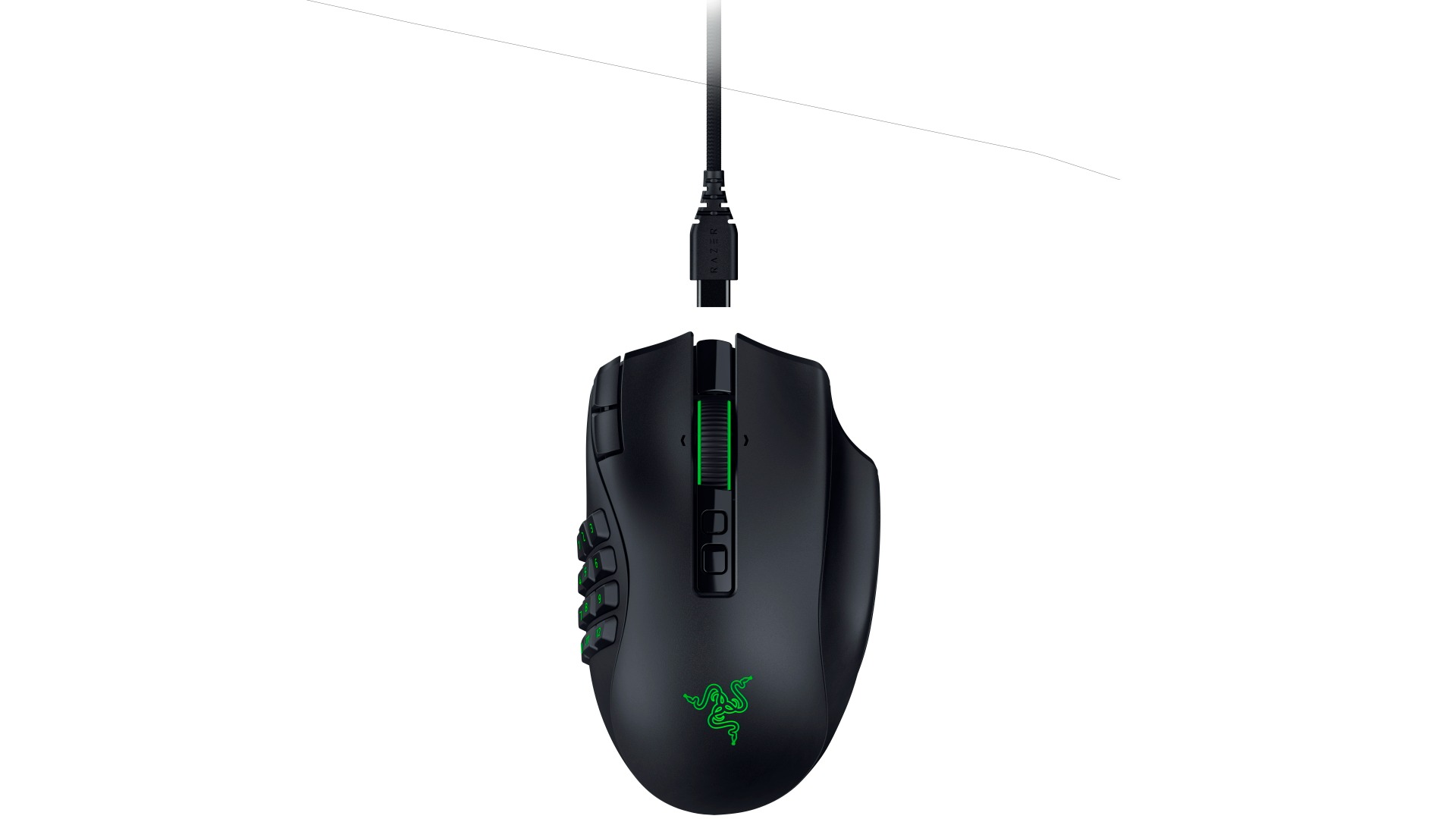 Razer Naga V3 Pro MMO Wireless Gaming Mouse with Swappable Side Plates