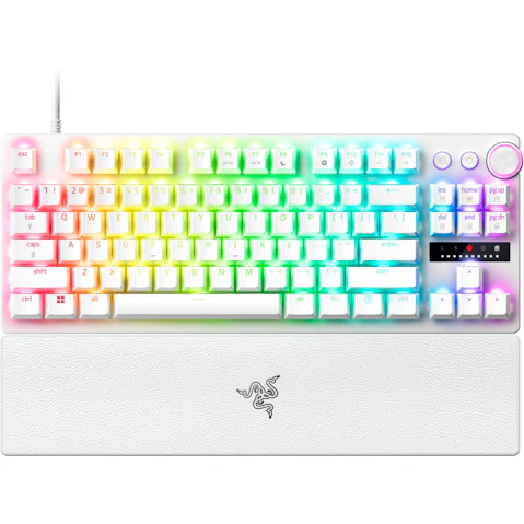 Razer Huntsman V3 Pro Tenkeyless Analog Optical Esports Keyboard - White