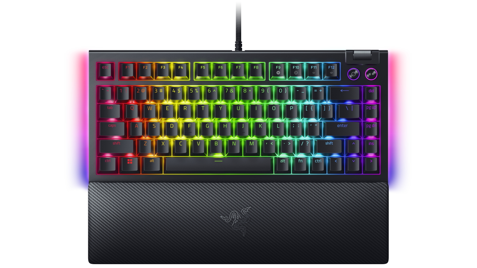 Razer BlackWidow V4 75% Hot-Swappable Mechanical Gaming Keyboard - Black