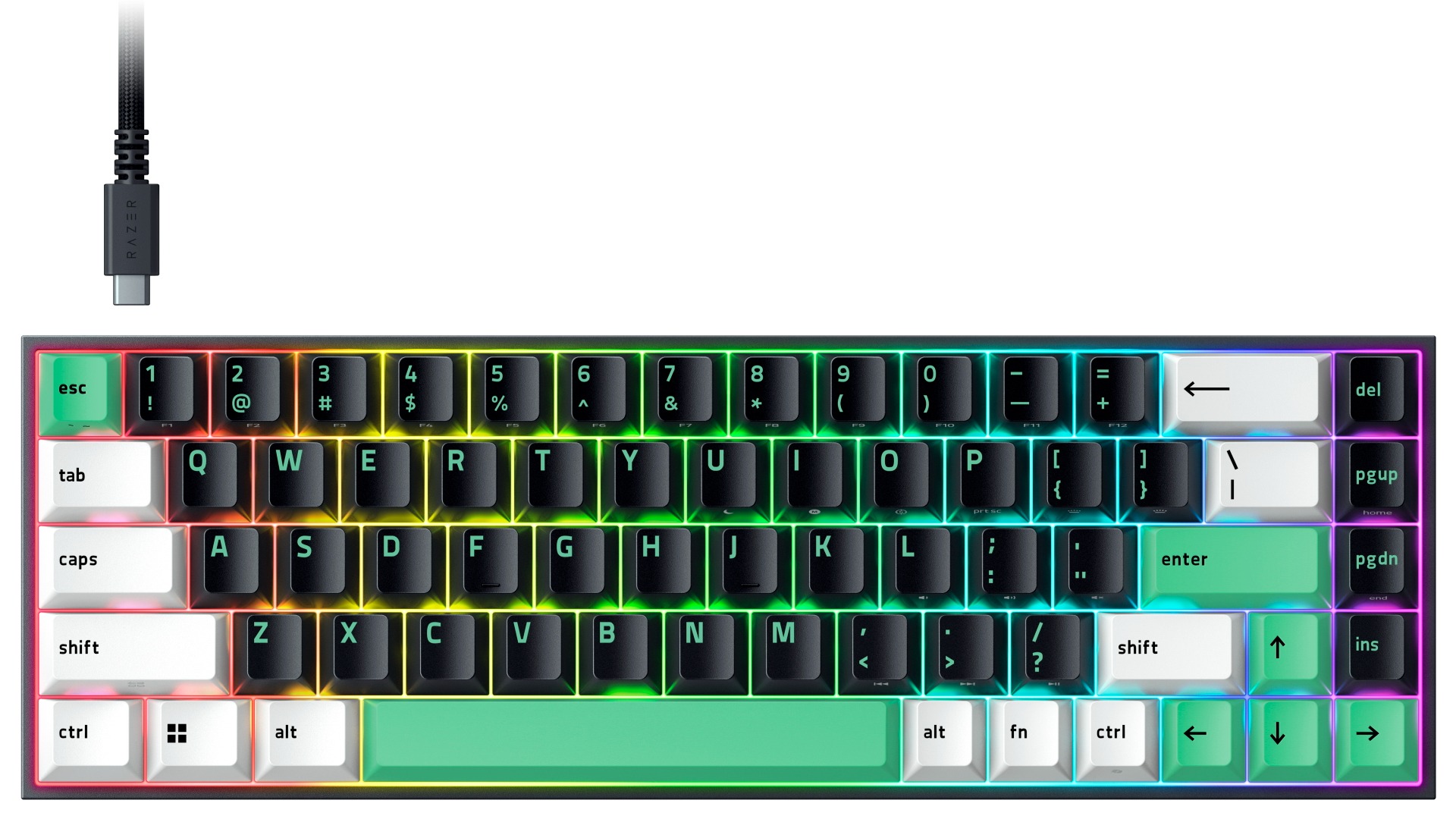 Razer Reclusa X Mini 65% Hot-swappable Mechanical Gaming Keyboard