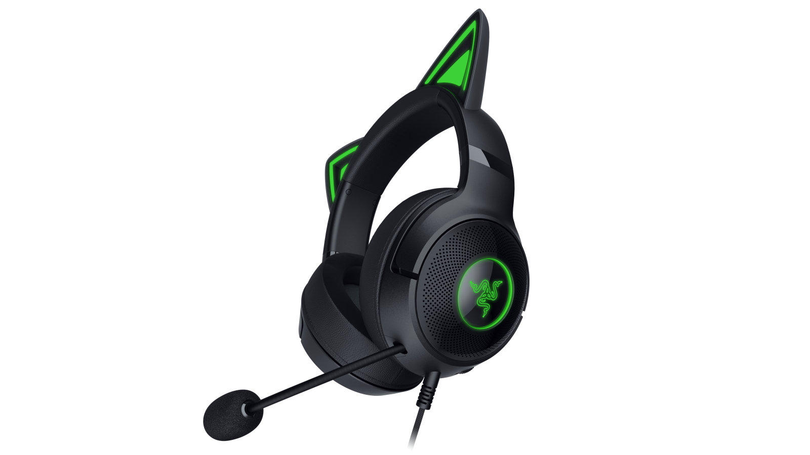 Razer Kraker Kitty V2 USB Headset with RGB Kitty Ears - Black