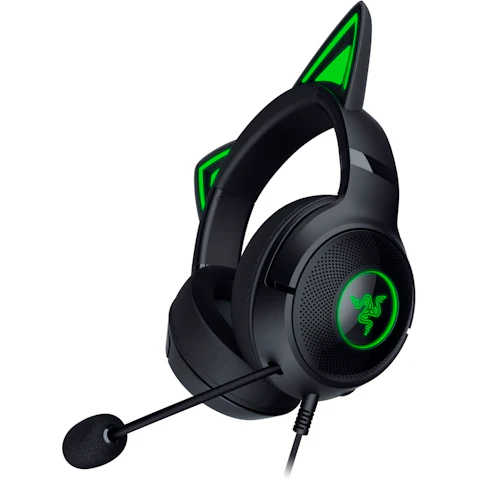 Razer Kraker Kitty V2 USB Headset with RGB Kitty Ears - Black