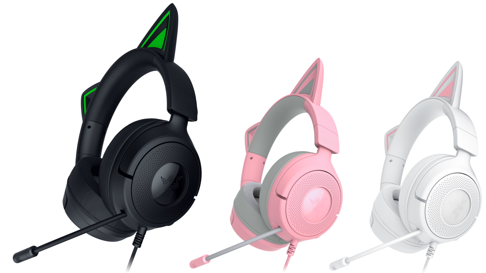 Razer Kraken Kitty V3 X Wired Headset with Kitty Ears