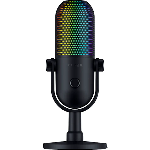Razer Seiren V3 Chroma 32-Bit DSP RGB USB Microphone with Tap-to-Mute - Black