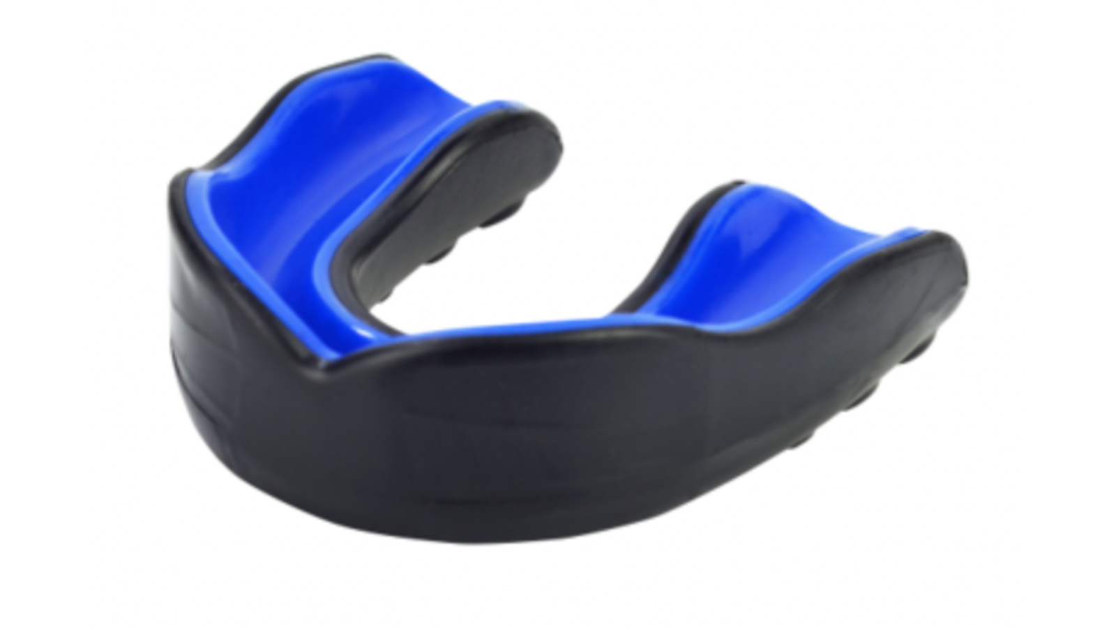 Fitness Hero Dual Gel Protection Cushion Fit Mouth Guard - Black/Blue