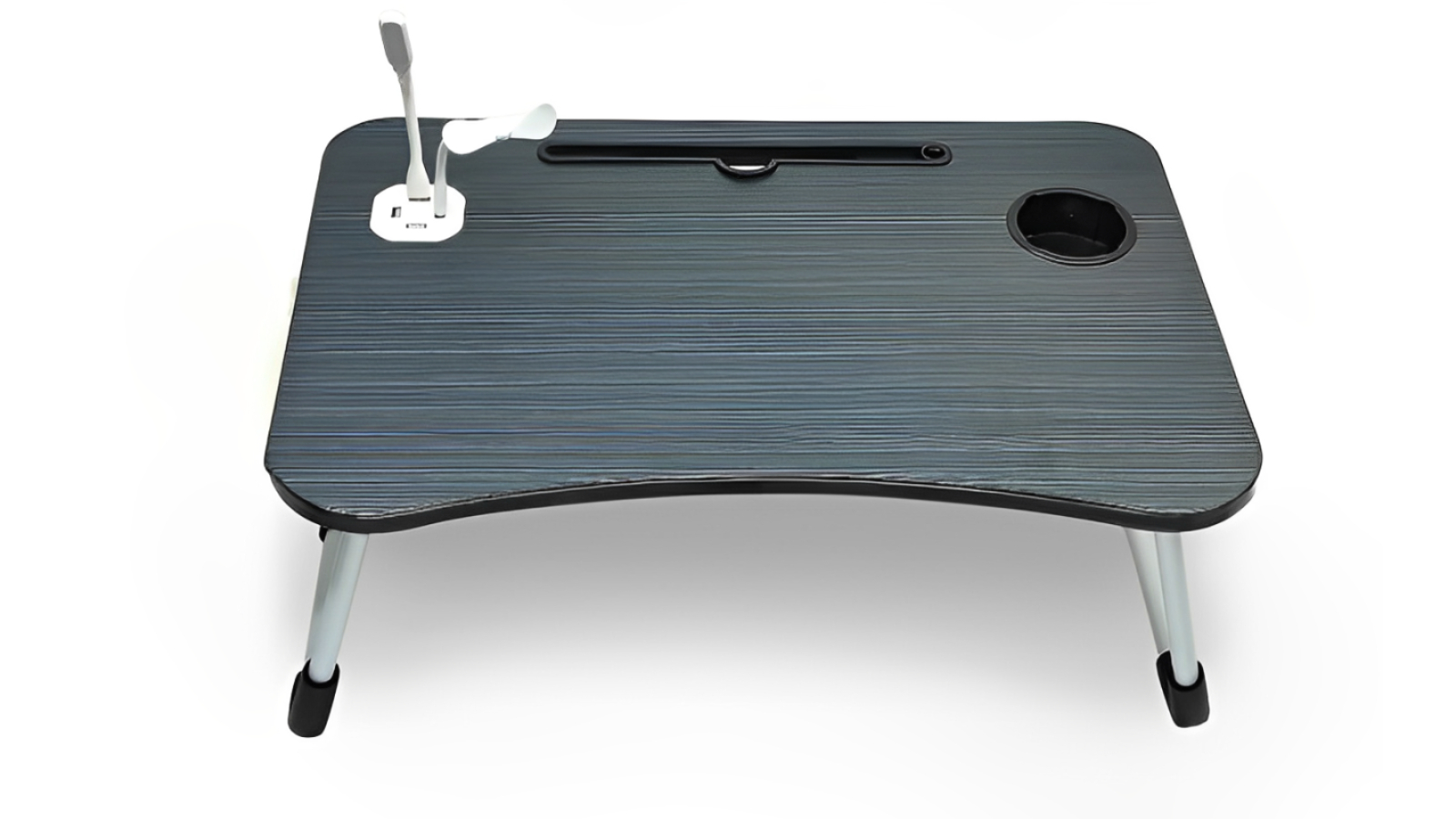 NNECN Portable Standing Desk for Bed with Sofa Large Lap with USB Charger and Cup Holder
