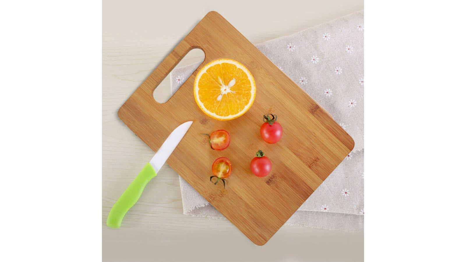 Bamboo Cutting Board Set - 3 Piece Reversible Wood Cutting Boards for