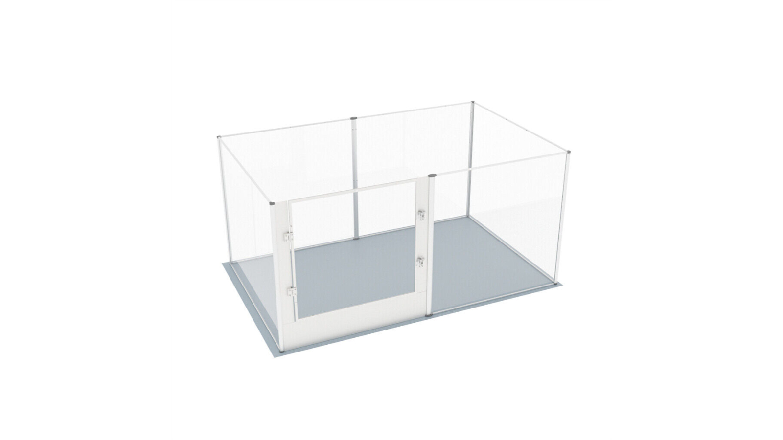 Pretty & Practical 6 Panel Acrylic Lockable Dog Playpen with Mat