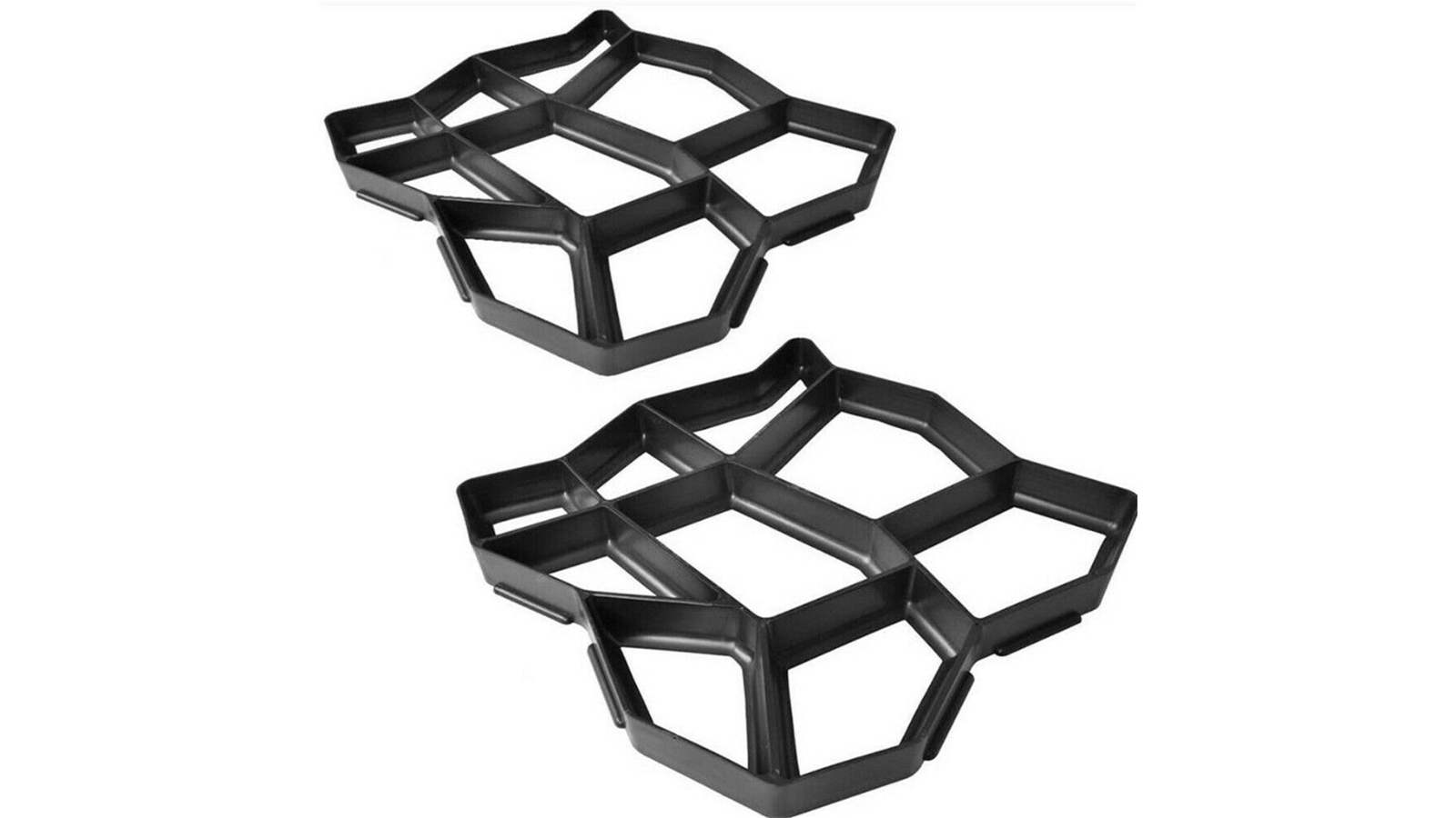 Pretty & Practical Concrete Slabs Path Maker Mould - Black