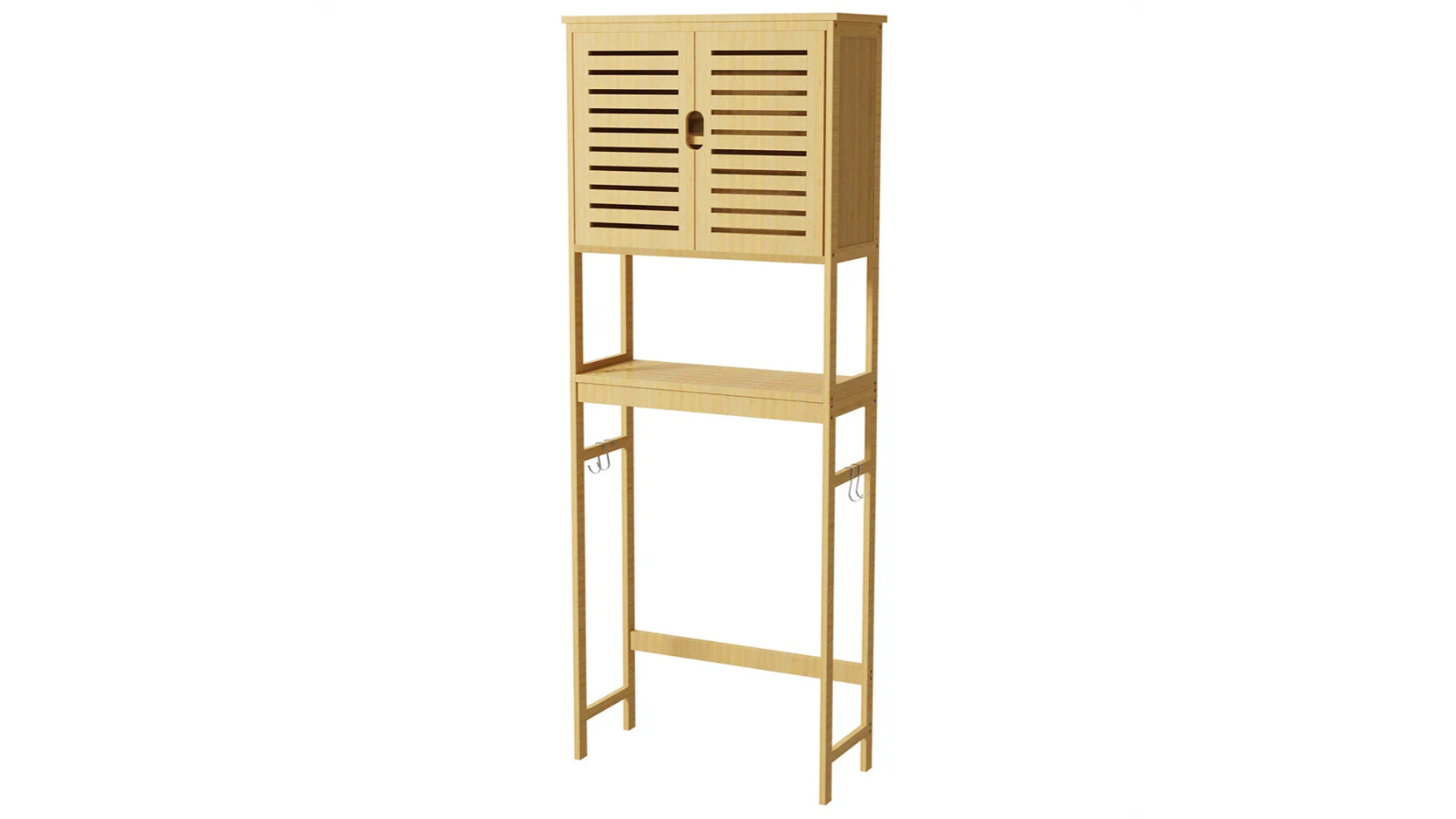 P and P 4-Tier Bamboo Bathroom Toilet Storage Rack